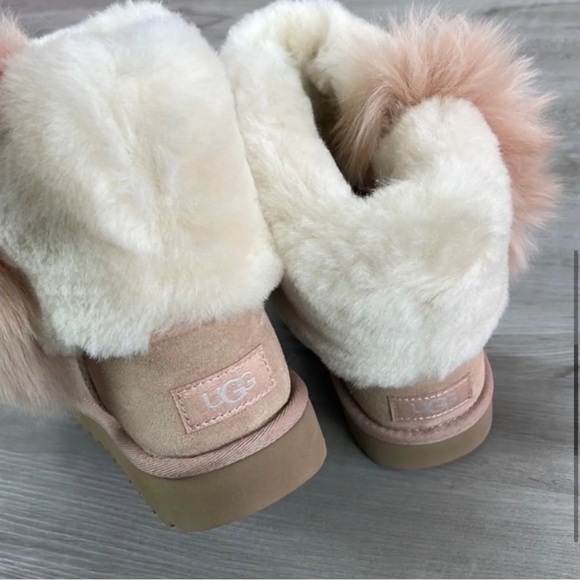 NWB UGG AUTHENTIC CLASSIC MINI FUR WISP BOOT | WOMEN’s 10 - Picture 6 of 16